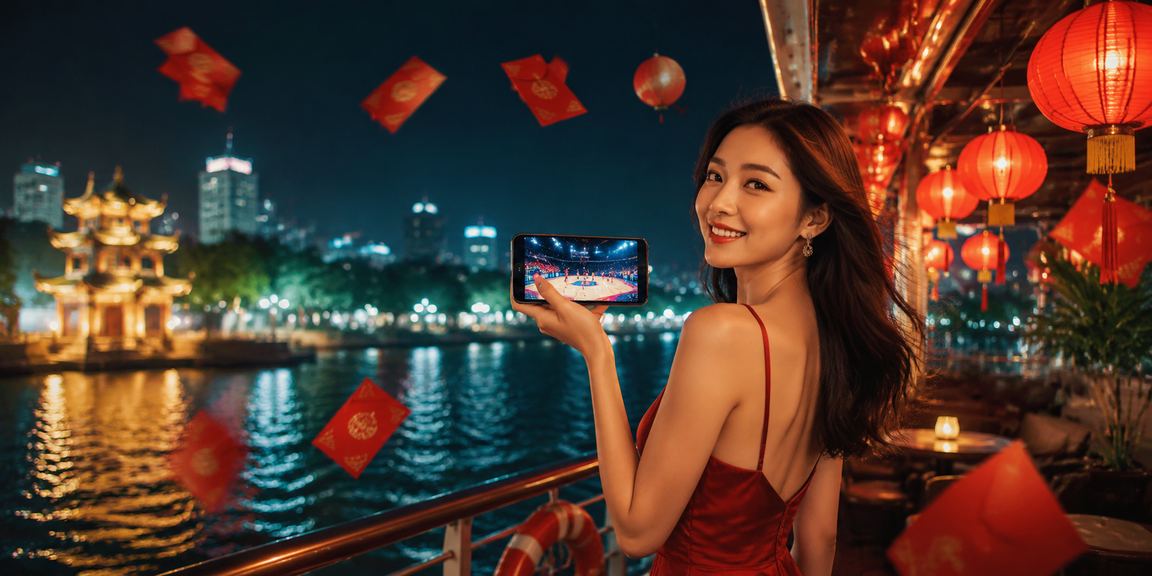 Người dùng VIP theo dõi cá cược bóng rổ tại Hà Nội với đèn lồng trang trí